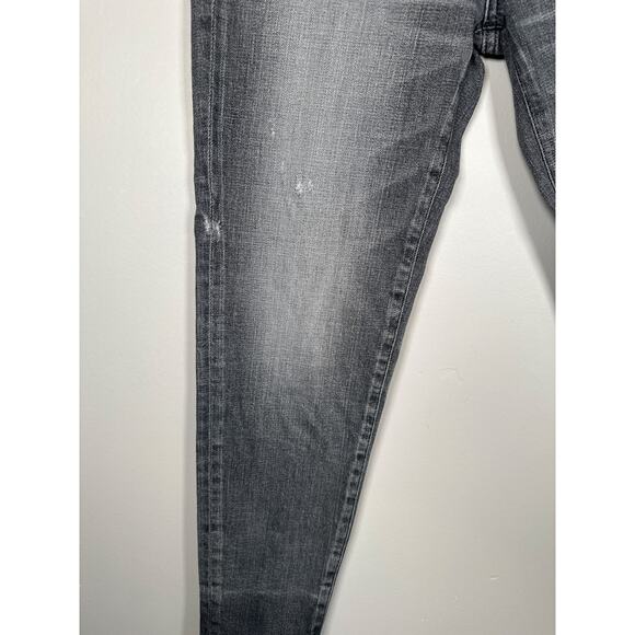 Moussy Vintage Jeans Howa Womens 27 Skinny Light Black Distressed Raw Hem - Picture 3 of 10